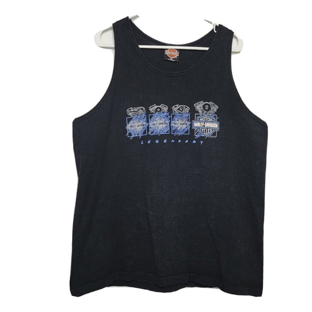 Harley-Davidson Vintage 90's Tank Top T-Shirt FLORIDA 1995 USA Men's XL